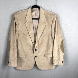 Sheplers Blazer Mens 42 Tan Corduroy Suede Elbow Patches Western Jacket Coat